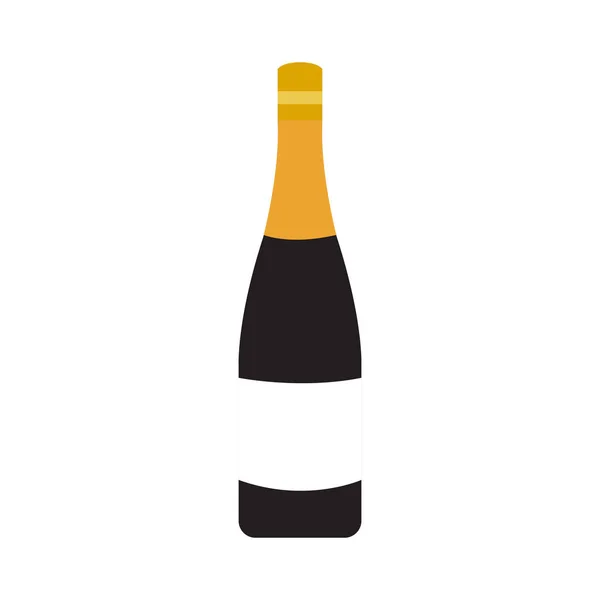Izolovaná láhev vína — Stockový vektor