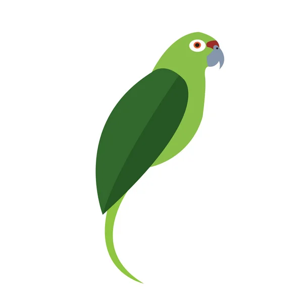 Geïsoleerde abstracte papegaai — Stockvector
