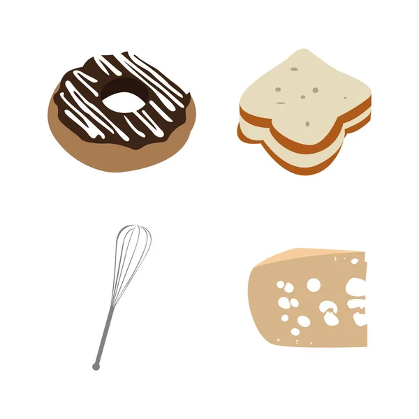 Conjunto de iconos de panadería — Vector de stock