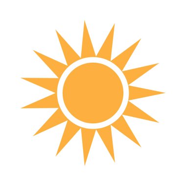 İzole edilmiş güneş simgesi