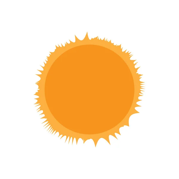 Icono de sol aislado — Vector de stock