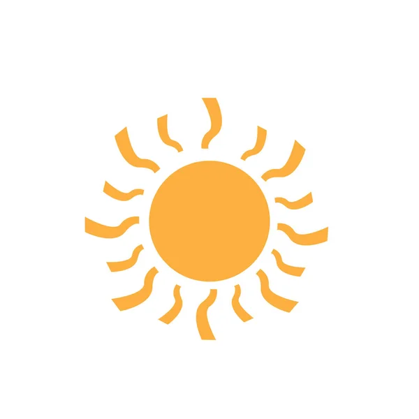 隔離された太陽のアイコン — ストックベクタ