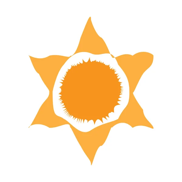 Vereinzelte Sonnensymbole — Stockvektor