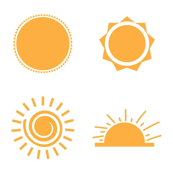 Zestaw ikon słońca — Wektor stockowy