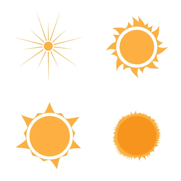 Conjunto de ícones do sol — Vetor de Stock