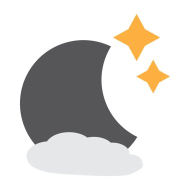 Ayın izole edilmiş simgesi