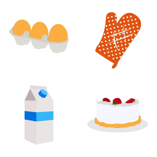 Set of bakery icons — Stock Vector