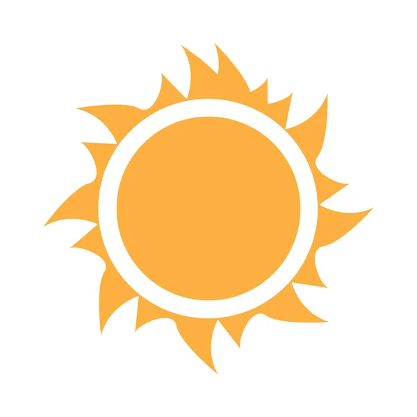 Izolowana ikona słońca — Wektor stockowy