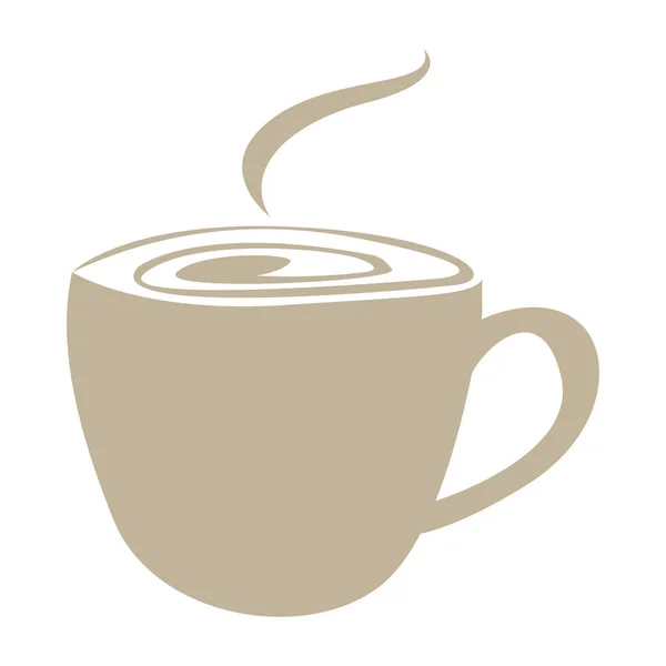 Μεμονωμένη κούπα καφέ — Διανυσματικό Αρχείο