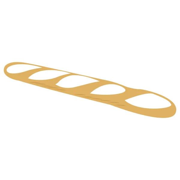 Icono de baguette aislado — Vector de stock