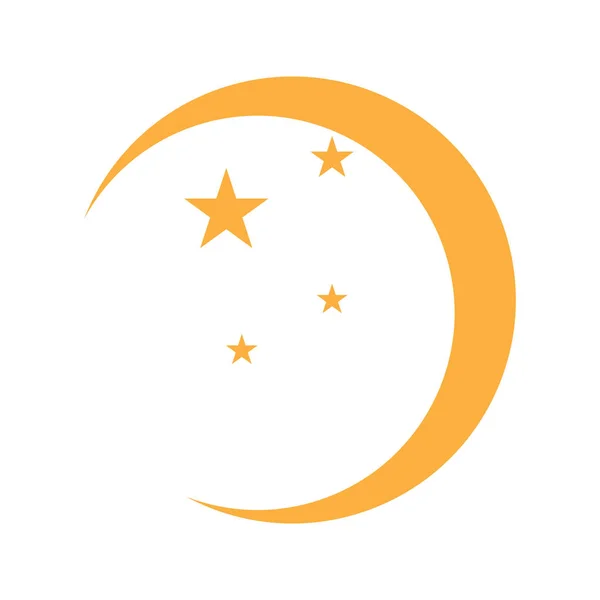 Isolated moon icon — Stock Vector