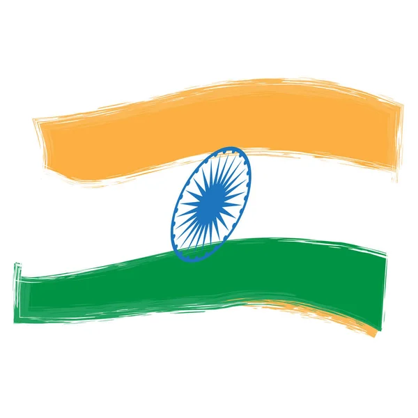 Bandeira da Índia — Vetor de Stock