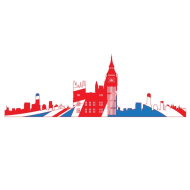 İzole cityscape Londra