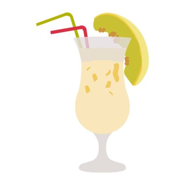 Kokteyl illüstrasyon izole