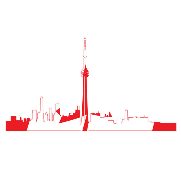 Изолированный городской пейзаж Торонто
