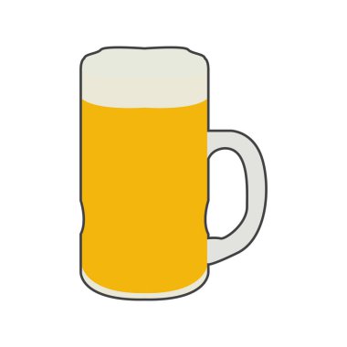 Ayrı bir bira bardağı.