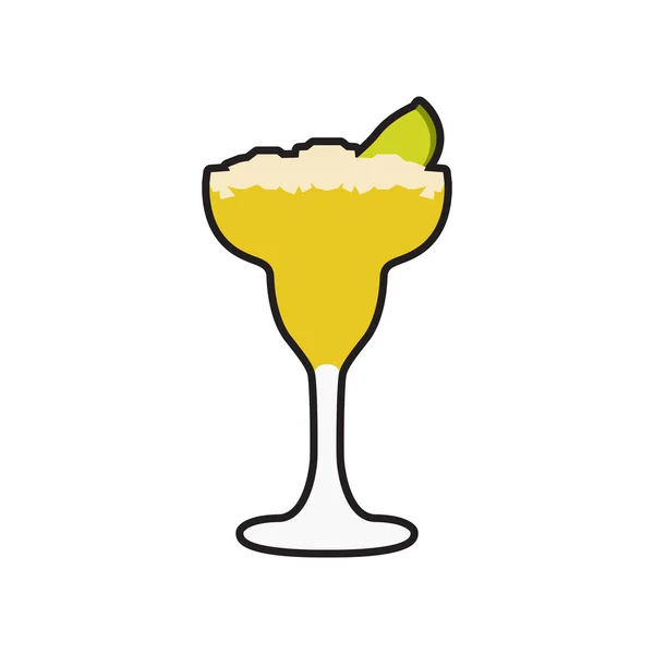 Isolerade cocktail ikonen — Stock vektor