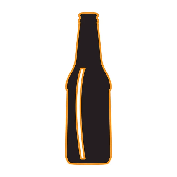 Изолированная пивная бутылка — стоковый вектор