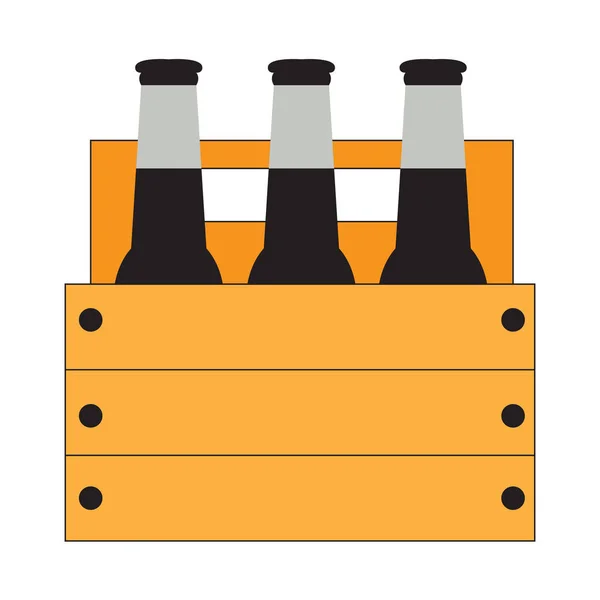 ビール瓶のグループ — ストックベクタ