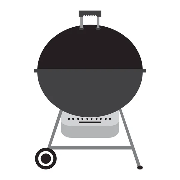Geïsoleerde barbecue grill — Stockvector