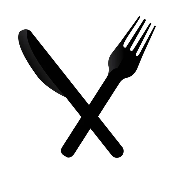 Forchetta e coltello — Vettoriale Stock