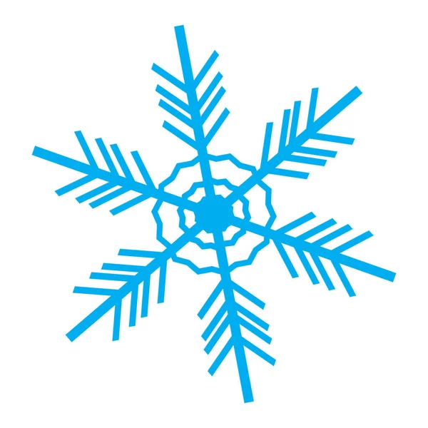 Απομονωμένη μπλε νιφάδα χιονιού — Διανυσματικό Αρχείο