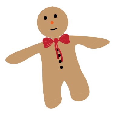 İzole Noel kurabiyesi
