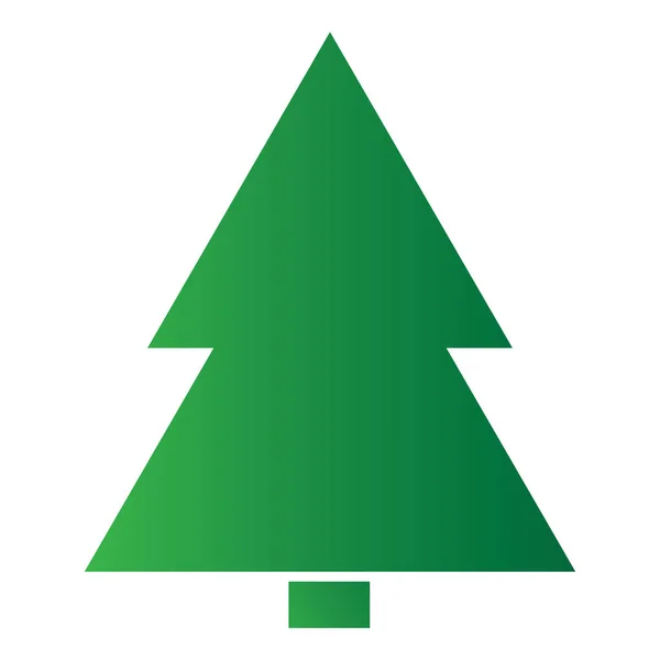 Árbol de Navidad aislado — Vector de stock