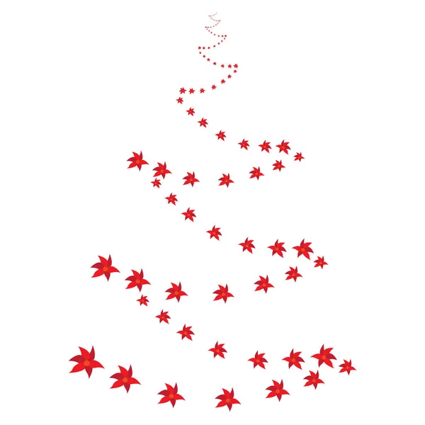 孤立したクリスマスツリー — ストックベクタ