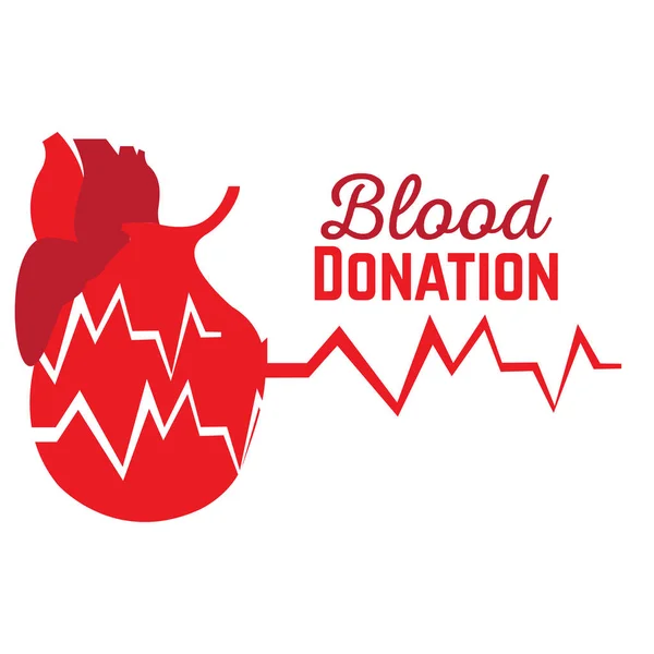 Illustration zur Blutspende — Stockvektor