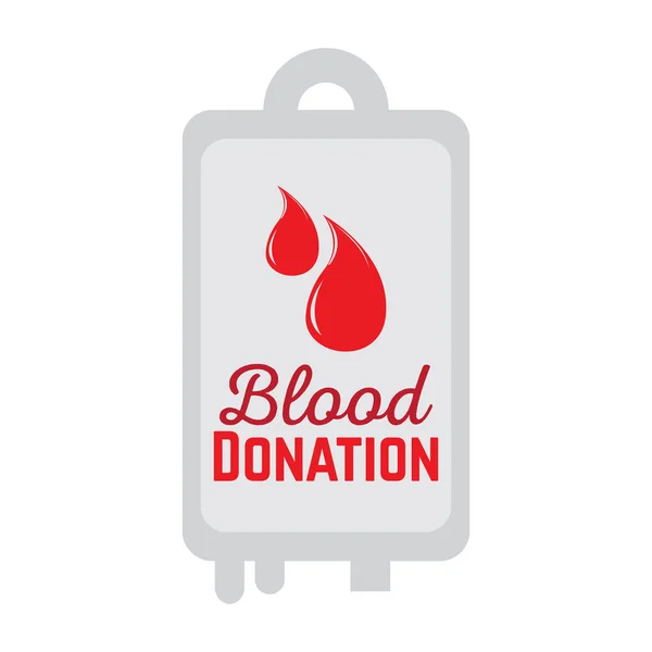 Bloeddonatie illustratie — Stockvector