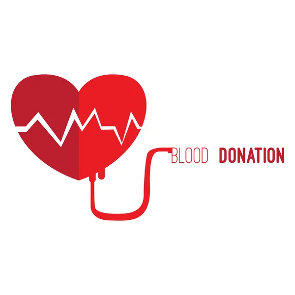 Bloeddonatie illustratie — Stockvector