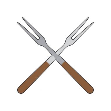 Barbekü çatal çifti