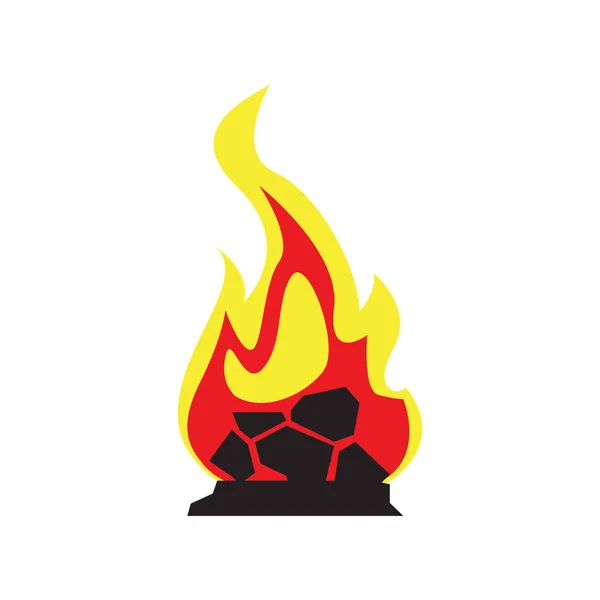Ícone isolado da fogueira — Vetor de Stock