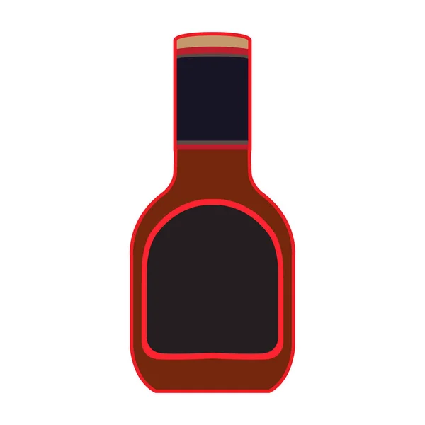 Botella de salsa barbacoa — Archivo Imágenes Vectoriales