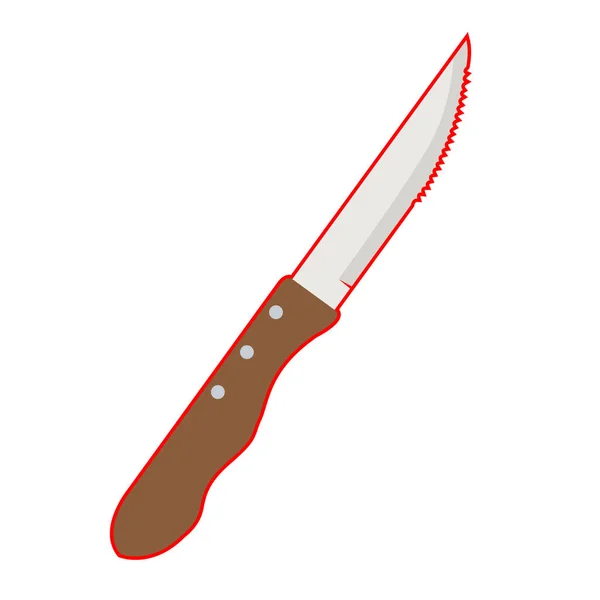 Isolerade kniv illustration — Stock vektor