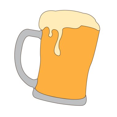 Ayrı bir bira bardağı.