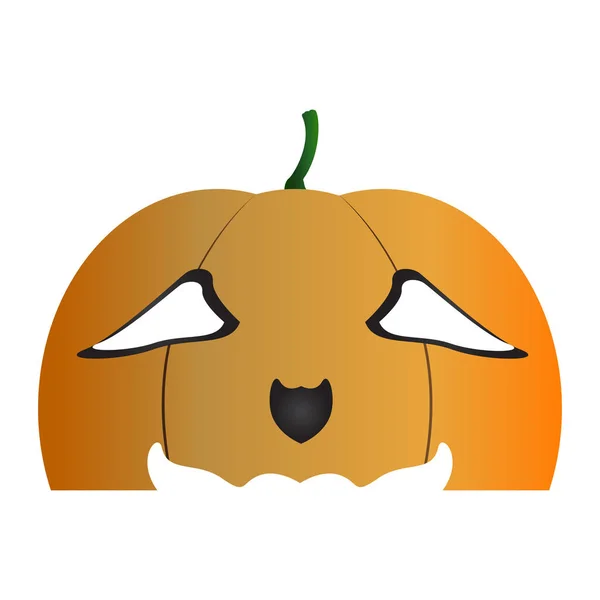 Halloween pumpkin mask — Stock Vector