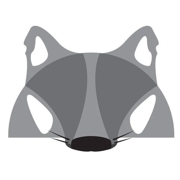 Maschera di lupo mannaro isolato — Vettoriale Stock