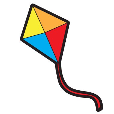 İzole uçurtma oyuncak