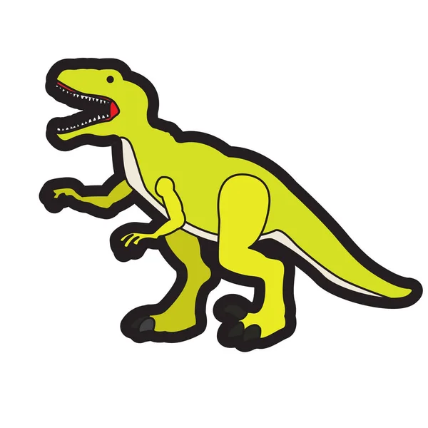 Juguete de dinosaurio aislado — Vector de stock