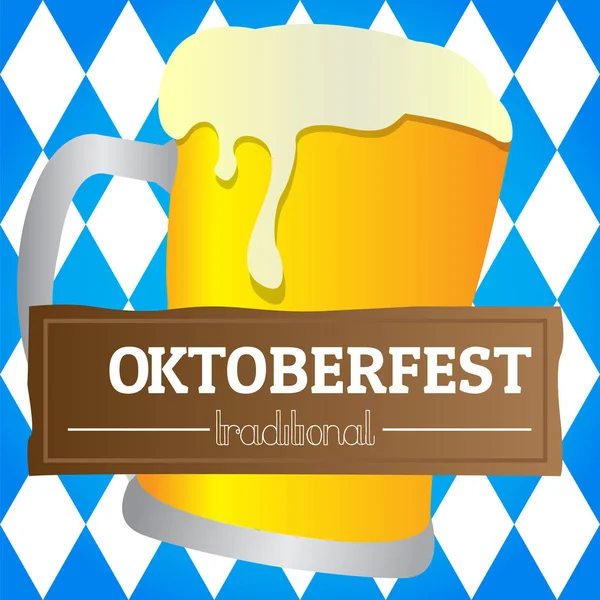 Diseño gráfico Oktoberfest — Vector de stock