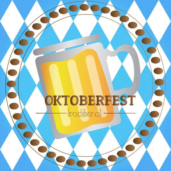 Diseño gráfico Oktoberfest — Vector de stock