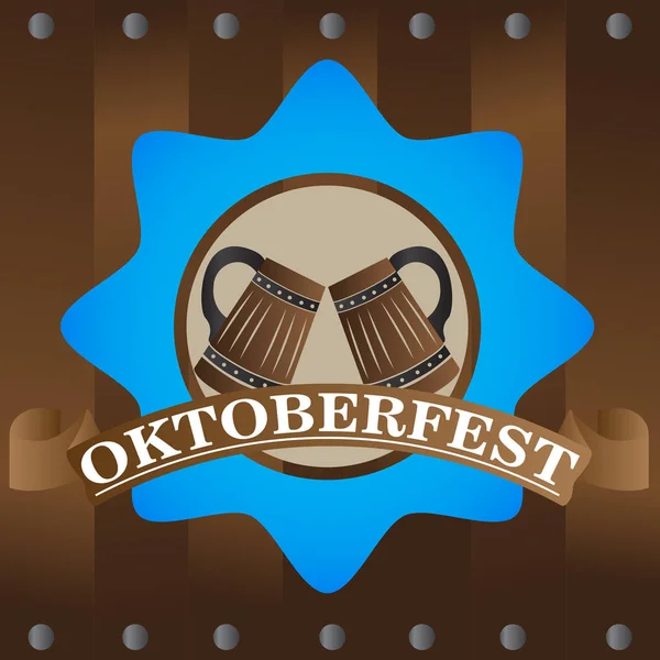 Oktoberfest grafik tasarım — Stok Vektör