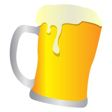 Ayrı bir bira bardağı.