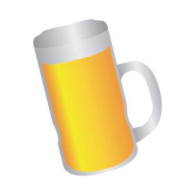 Ayrı bir bira bardağı.