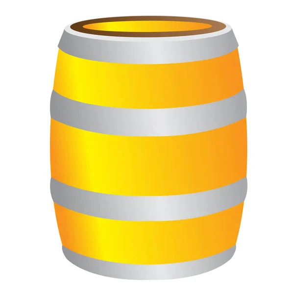 Isolated beer barrel — Stock Vector