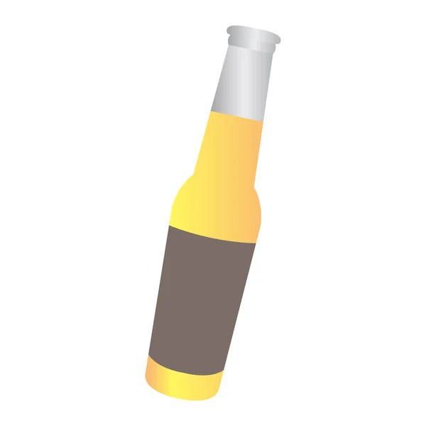 Isolated beer bottle — Stock Vector