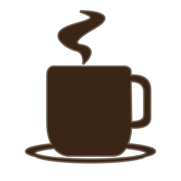 Taza aislada de café — Vector de stock