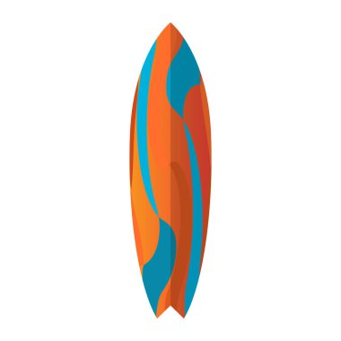 İzole Surfboard illüstrasyon